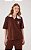 DRESS TO CAMISA BORDADO TENNIS CLUB - MARROM CAFEINA - Imagem 3