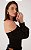 DRESS TO BLUSA TRICOT LASTEX MANGA - PRETO - Imagem 5