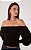 DRESS TO BLUSA TRICOT LASTEX MANGA - PRETO - Imagem 4