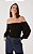 DRESS TO BLUSA TRICOT LASTEX MANGA - PRETO - Imagem 3