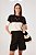 DRESS TO T-SHIRT RECORTE BICOLOR OFF POLVILHO/PRETO - Imagem 2