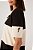 DRESS TO T-SHIRT RECORTE BICOLOR OFF POLVILHO/PRETO - Imagem 5