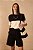 DRESS TO T-SHIRT RECORTE BICOLOR OFF POLVILHO/PRETO - Imagem 1