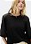 HERING CAMISETA FEMININA MANGA CURTA EM MALHA BINADA - PRETO - Imagem 5