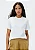 HERING CAMISETA FEMININA MANGA SURTA SUPER COTTON - BRANCO - Imagem 1