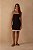 DRESS TO VESTIDO CURTO LINHO SOBREPOSTO - PRETO - Imagem 1