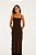 FARM VESTIDO CROPPED DECOTE COSTAS MARROM CHOCOLATE - Imagem 2