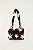FARM ETC BOLSA FLAT FLEECE ESTRELAS MARROM - Imagem 1