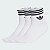 ADIDAS MEIAS TRES LISTRAS ANKLE 3 PARES WHITE - Imagem 1