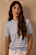 DRESS TO BLUSA TRICOT LISTRAS MANGA CURTA AZUL - Imagem 1