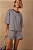 DRESS TO SHORT MOLETOM ESTAMPA LISTRA - Imagem 1