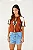 FARM SHORT BARRA DOBRADA JEANS CLARO - Imagem 1