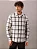 CALVIN KLEIN CAMISA JEANS MANGA LONGA OVERSHIRT FLANEL CHECK OFF WHITE - Imagem 1