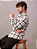 CALVIN KLEIN CAMISA JEANS MANGA LONGA OVERSHIRT FLANEL CHECK OFF WHITE - Imagem 5