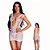 Vestido Sensual Branco Sem Mangas com Tramas Vazadas – Conforto, Estilo e Ousadia - Imagem 1
