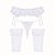 Conjunto Sensual Branco com Cinta-Liga em Renda, Calcinha Fio e Meias 7/8 - Imagem 1
