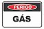 Placa Pvc Perigo Gás Auto-adesiva Jaime - Imagem 1