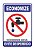 Placa Pvc Economize Água Auto-adesiva Jaime - Imagem 1