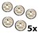 Kit 5 Discos Corte Diamantado Porcelanato 110mm Diametalic - Imagem 1