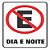 Placa Pvc Proibido Estacionar Auto-adesiva Jaime - Imagem 1