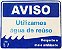 Placa Aviso Água Reúso Pvc Jaime - Imagem 1