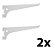 Kit 2 Suporte Para Trilho Branco 40 Cm Prat-k - Imagem 1