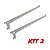 Kit 2 Suporte Para Trilho Simples Prateleira Branco 30cm - Imagem 1