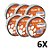 Kit 6 Fita Isolante Retardante Chamas 18mmX20m Tigre - Imagem 1