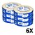 Kit 6 Fita Crepe Uso Geral Pintura 18mmX50m Tigre - Imagem 1