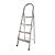 Escada Alumínio Doméstica Dobrável New Star 4 Degraus 120kg - Imagem 1