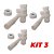 Kit 3 Sifão Copo Sanfonado P/ Pias, Lavatórios e Tanques Astra - Imagem 1