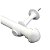 Kit 4 Suporte para Varão Cortina com Ponteira 28mm Branco - Imagem 2