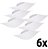 Kit 6 Plafon Quadrado Pvc 1xe27 30w 250v Taschibra - Imagem 1