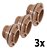 Kit 3 Adaptador Roscável Flange Anel Vedação 32mm 1'' Tigre - Imagem 1