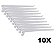 Kit 10 Suporte Para Trilho Branco 30 Cm - Imagem 1
