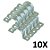 Kit 10 Abraçadeiras de Metal Canos e Tubulações Tipo U 3/4'' - Imagem 1