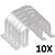 Kit 10 Abraçadeiras de Metal Canos e Tubulações Tipo U 3'' - Imagem 1