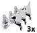 Kit 3 Trava Portas De Chão Zincado Rocha - Imagem 1
