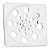 Kit 6 Grelha Quadrada Rotativa Aço Inox 15cm Central - Imagem 2