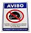 Kit 3 Placa Pvc Proibido Entrada Capacete Auto-adesiva Jaime - Imagem 2