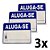 Kit 3 Placa Pvc Aluga-se Auto-adesiva Jaime - Imagem 1