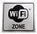 Kit 6 Placa Pvc Wifi Zone Auto-adesiva Jaime - Imagem 2