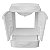 Kit Gabinete e Pia em PVC P/ Banheiro Gabfit Branco Astra - Imagem 2