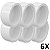 Kit 6 Tampão CAP PVC Roscável 1.1/2" Branco (50mm) Tigre - Imagem 1