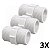 Kit 3 Niple/Nipel PVC Roscável 1.1/2" Branca (50mm) Tigre - Imagem 1
