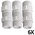 Kit 6 Niple/Nipel PVC Roscável 1.1/2" Branca (50mm) Tigre - Imagem 1
