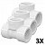 Kit 3 Tee PVC Roscável 1" (32mm) Branco Tigre - Imagem 1