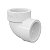 Joelho/Cotovelo 90º PVC Roscável 1" (32mm) Branco Tigre - Imagem 1