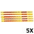 Kit 5 Serrinha Starrett Para Arco Metais Aço PVC 24 Dentes - Imagem 1