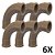 Kit 6 Curva Longa 90° Soldável 3/4'' (25mm) Tigre - Imagem 1